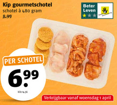  gourmetschotel 1 kip schotel 6 99 kilo beter leven dieren bescherming woensdag 