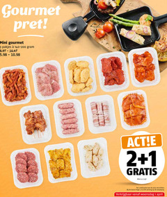  gourmetminis 1 2 3 gourmet mini 140-200 kilo v.a. combinatie kassa woensdag 