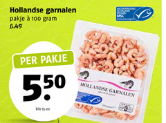  garnalen 100 hollandse pakje gecertificeerd duurzame visseri www.msc.org nl kilo 