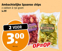  chips 2 300 ambachtelijke spaanse zakken kilo patatas 