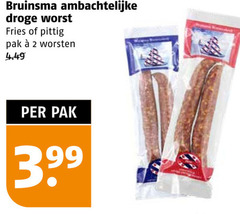  2 kruidnagel ambachtelijke droge worst fries pittig pak worsten 