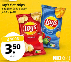  lays chips 2 200 300 350 flat zakken kilo naturel paprika flavour nix18 roken drinken 