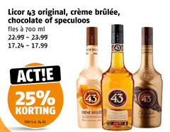  licor 43 likeur 25 700 original chocolate speculoos fles ml liter v.a. brulee 
