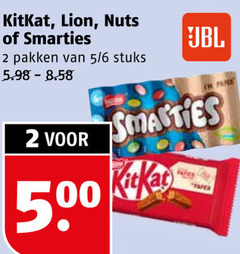 klik op dit plaatje voor een vergroting en voor vergelijkbare aanbiedingen gerelateerd aan
2 kitkat nuts smarties pakken 5 6 stuks 50 2 kitkat nuts smarties pakken 5 6 stuks 50