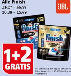  vaatwasmiddel 1 2 finish ultimate combinatie kassa 