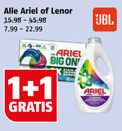  lenor ariel wasverzachter wasmiddel 1 big stain 