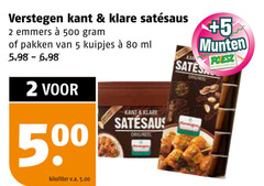  verstegen satesaus 2 5 80 500 kant emmers pakken kuipjes ml kilo liter v.a. origineel munten 