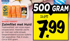  zalmfilet 4 500 vangst certified farming huid zacht volle succes paasdiner pak stuks circa 