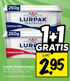  lurpak roomboter 1 250 1901 gezouten smeerbaar ongezouten botermelange soorten stuk 
