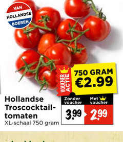  trostomaten 750 hollandse boeren tomaten xl schaal voucher 3.99 