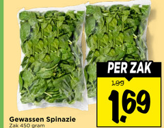  spinazie 450 gewassen zak 