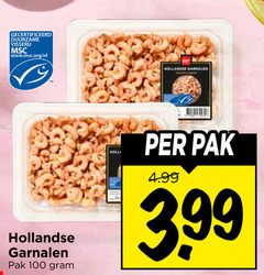  garnalen 100 gecertificeerd duurzame visserij www.msc.org nl hollandse pak holly 3.99 