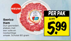  80 iberico ham dun gesneden plakjes volle nootachtige schotel pak 5.99 