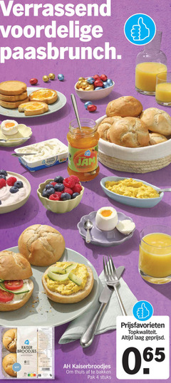  broodjes 4 verrassend paasbrunch zuivel spread jam wit kaiser thuis kaiserbroodjes bakken pak stuks prijsfavorieten laag geprijsd 