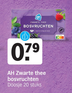  albert heijn huismerk thee 20 zwarte bosvruchten doosje stuks 