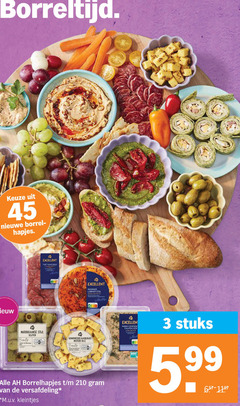 klik op dit plaatje voor een vergroting en voor vergelijkbare aanbiedingen gerelateerd aan
3 45 210 nieuwe borrel hapjes excellent full manchego hummus romig pittig marokkaanse stijl olijven b gemarineerde kaasblokjes mosterd dille brit peter borrelhapjes versafdeling m.u.v kleintjes warm gerookt zalmsalade luxe salade stuks 5 99 3 45 210 nieuwe borrel hapjes excellent full manchego hummus romig pittig marokkaanse stijl olijven b gemarineerde kaasblokjes mosterd dille brit peter borrelhapjes versafdeling m.u.v kleintjes warm gerookt zalmsalade luxe salade stuks 5 99