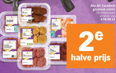 gourmetminis 2 excellent mini gourmet zalmblokjes scharrel kiphaasjes gemarineerd garnalen kaas schnitzeltjes runderhamburgers varieeren halve 