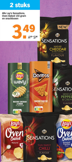  2 5 150 stuks sensations oven baked snackboxen new mature cheddar chilli chutney flavour edition recyclable with paper dip it top enjoy onion doritos nacho cheese fromage mexican peppers cream nutri score naturel les thai sweet roasted paprika 