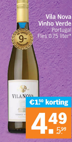  witte wijn 150 nova vinho verde portugal fles liter 5.99 