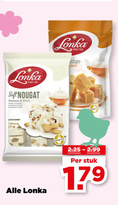  lonka soft nougat peanuts fruit stuk 