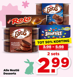  2 50 nestle rolo delicieuse crime dessert chocolat lait caramel pet karamel bros chocolade krakende mousse krokante laagjes potjes desserts kleuren natuurlijke oorsprong 