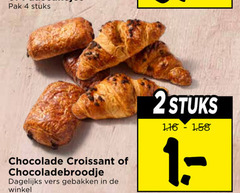  chocoladebroodjes 2 4 pak stuks chocolade croissant dagelijks vers gebakken 