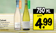  witte wijn 750 calvet celebrations touraine sauvignon blanc franse bruisend fris fruitig ml 