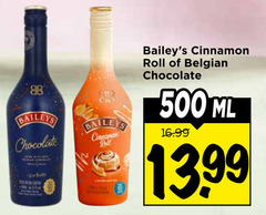  baileys likeur 500 chocolate cinnamon roll belgian ml 