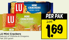  lu crackers 250 mini naturel nature olijfolie oregano pak 