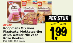  roze mans plaatcake koopmans mix dr. oetker koeken pak stuk 1 99 