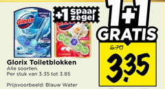  glorix toiletblok 1 335 spaar zegel toiletblokken soorten stuk blauw water 