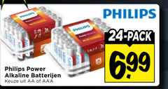  philips batterijen 24 power alkaline aa aaa pack 
