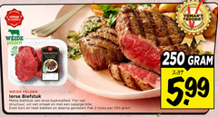  2 250 slagerij weide velden favoriet quality origin ireland biefstuk malse fijn structuur sappige bite kort bakken genieten pak stuks 5.99 