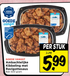  500 visboer vangst gecertificeerd duurzame visserij www.msc.org nl ambachtelijke kibbeling ravigottesaus bak stuk 5 99 