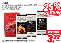 lindt chocolade 25 90 100 150 200 seizoensartikelen reep pak leche lindor excellence linda cacao orange intense cremoso chocolate noir feuillet dark stuk 3 22 