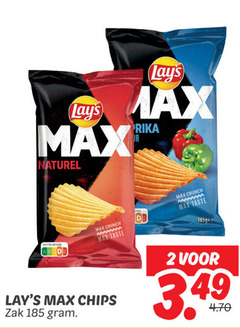  lays chips 2 naturel zuid-afrika crunch taste zak 