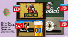  hertog jan grolsch warsteiner krat bier 24 25 1615 gb 0.0 kratten liter alcoholvrij zilver stout l fa horloge la 00 seit das wahre 