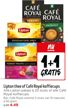  cafe royal lipton thee koffiecups 1 2 10 20 32 50 mcafee switzerland caramel ge hazelnut russian earl grey black tea with lemon forest fruits frutti rossi strawberries from france tee nero dalla francia flavoured pyramid teabags stuks capsules 