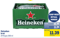 1 2 6 24 300 1873 heineken krat flesjes ml heinek est . stuk stuks koop meer betaal minder 16.49 19.95 incl 11.99 14.51 11.39 13.78