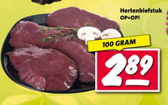  hert 100 hertenbiefstuk 