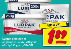  lurpak roomboter 200 250 gezouten ongezouten smeerbaar wikkel kuip pak stuk 
