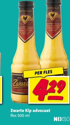  zwarte kip advocaat 500 fles ml nix18 