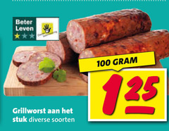  100 beter leven grillworst stuk soorten 
