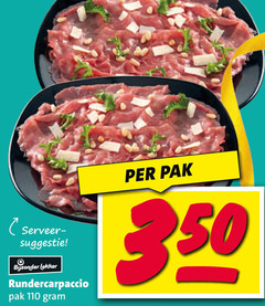  carpaccio 350 serveerschaal bijzonder rundercarpaccio pak 