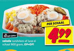  salade bijzonder rundvlees luxe ei schaal 