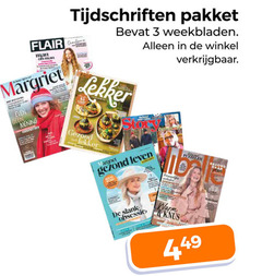 klik op dit plaatje voor een vergroting en voor vergelijkbare aanbiedingen gerelateerd aan
tijdschriften 3 flair pakket weekbladen man margriet mening gezond story leven puzzelen id slank warm tijdschriften 3 flair pakket weekbladen man margriet mening gezond story leven puzzelen id slank warm