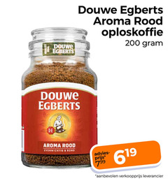  douwe egberts oploskoffie 200 aroma rood evenwichtig rond 