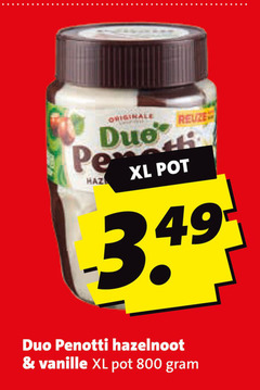  duo penotti gwoon de ruijter hazelnootpasta originale xl pot hazelnoot vanille 