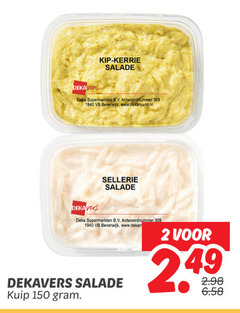  salade 2 150 dekavers kip kerrie deka supermarkten b.v. antwoordnummer beverwijk sellerie kuip 