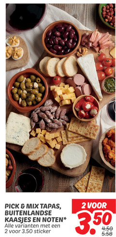  noten tapas buitenlandse kaas 2 pick mix kaasjes sticker 